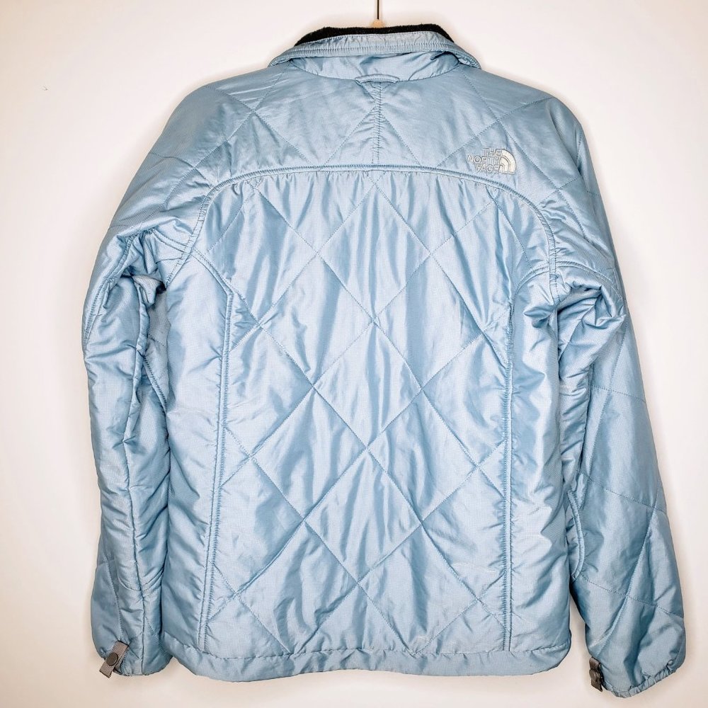 The North Face Quilted Light Blue Puffer M - Picture 3 of 9